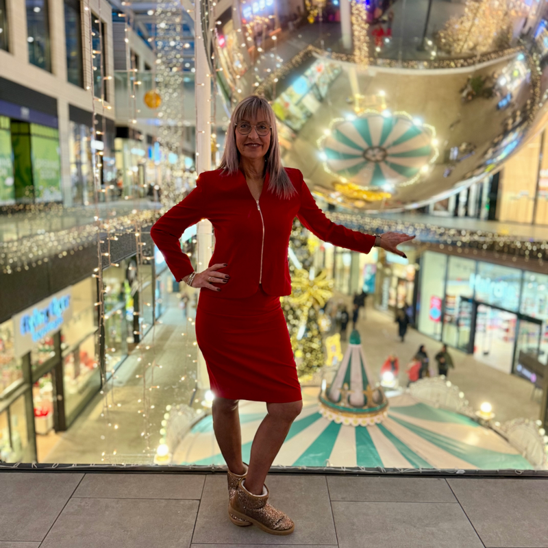 CBK Suits Cartier zipper suit royal red