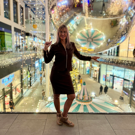 CBK Suits Cartier zipper nederdel dark brown