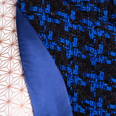 CHANEL LOOK BLAZER BLUE EKOSE PATTERN