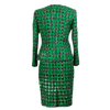 CBK Suits Tweed Look Suit Green Ekose Pattern