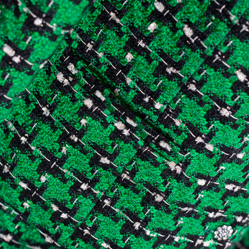 CBK Suit, Chanel Look Jakke - Green Ekose Pattern