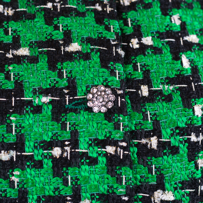 CBK Suit, Chanel Look Jakke - Green Ekose Pattern