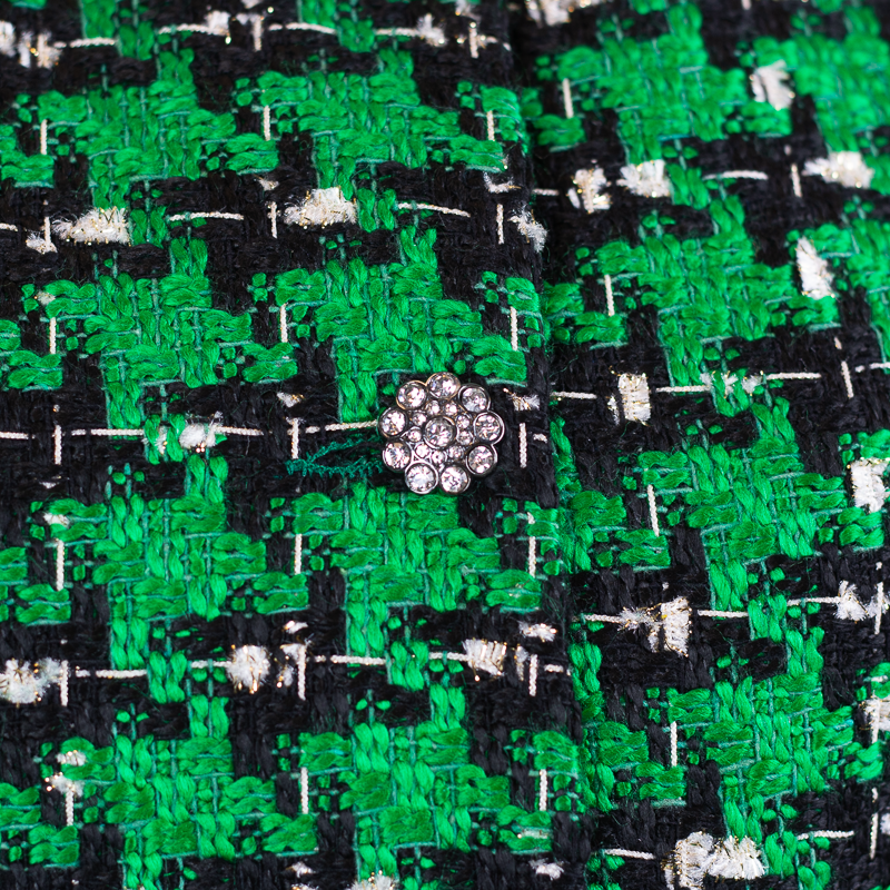 CBK Suit, Chanel Look Jakke - Green Ekose Pattern