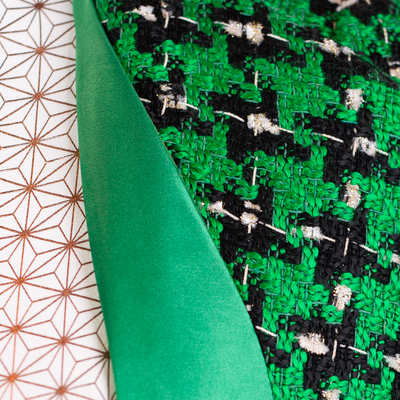 CBK Suit, Chanel Look Jakke - Green Ekose Pattern
