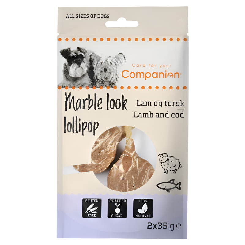 Companion marble look lollipop lam & torsk 2x35g