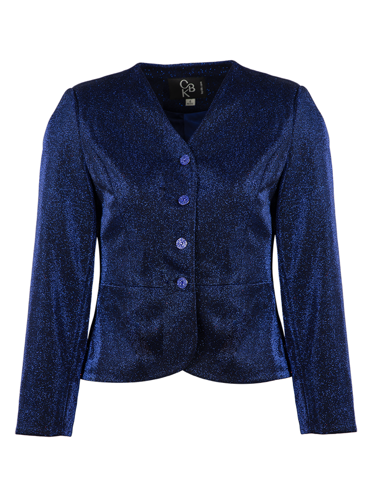 CBK Suits Icy Sparkling Blazer Majorelle Blue
