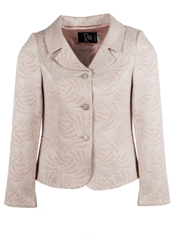 CBK Suits Chili Jacquard Blazer Misty Rose