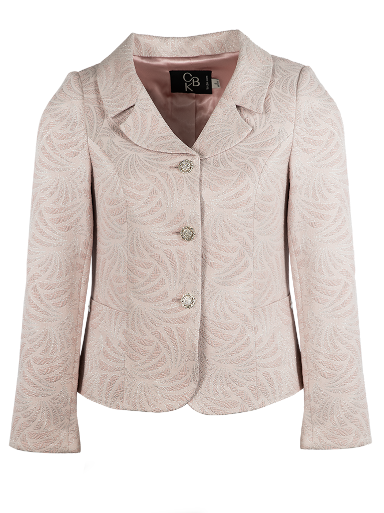 CBK Suits Chili Jacquard Blazer Misty Rose