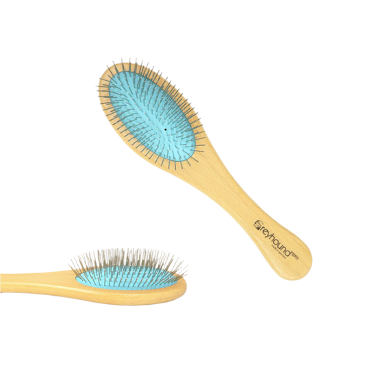 Greyhound oval børste stor 20mm tænder