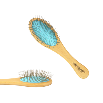 Greyhound oval børste stor 27mm tænder