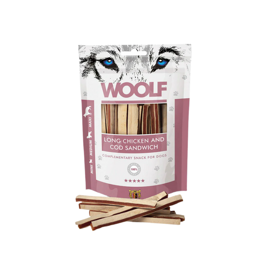 Woolf long chicken & cod sandwich