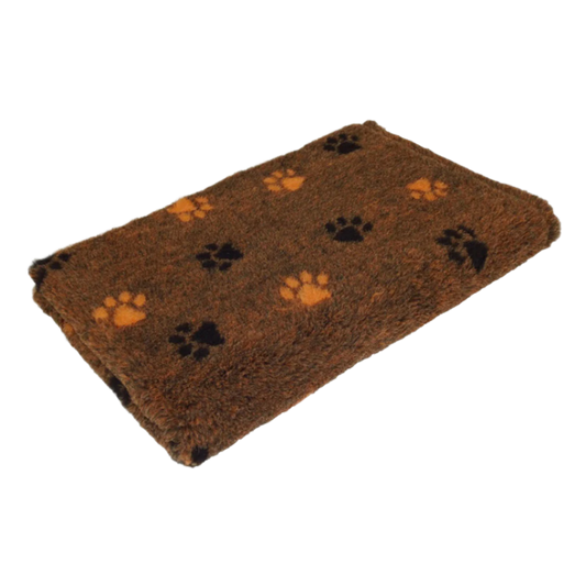 CBK Skridsikker vetbed brændt orange med to-farvet poter 100x150cm - 30mm tykt