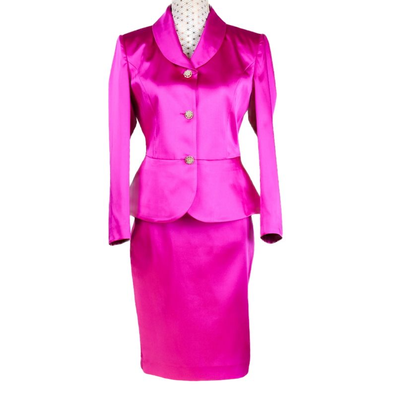 CBK Suit, Marco Satin Nederdel - Pink
