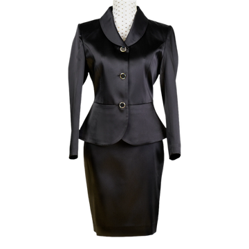 CBK Suits Marco Satin Blazer Black