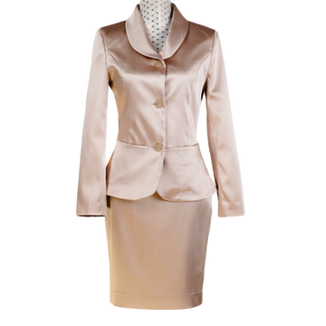 CBK Suits Marco Satin Blazer Dark Champagne