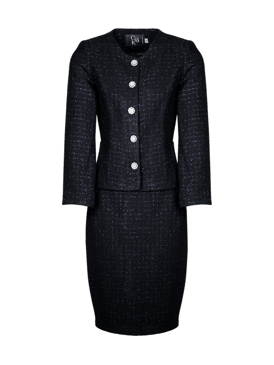 CBK Suits Nouveau Suit Tweed Sparkle Midnight
