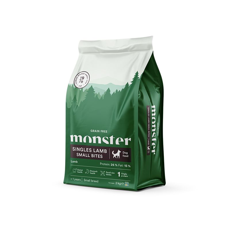Monster Grain Free Singles Lamb, SMALL bites