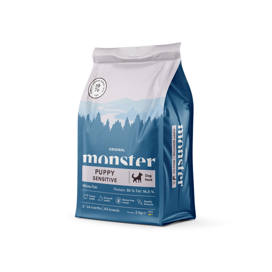 Monster dog original puppy sensitive white fish, all puppies