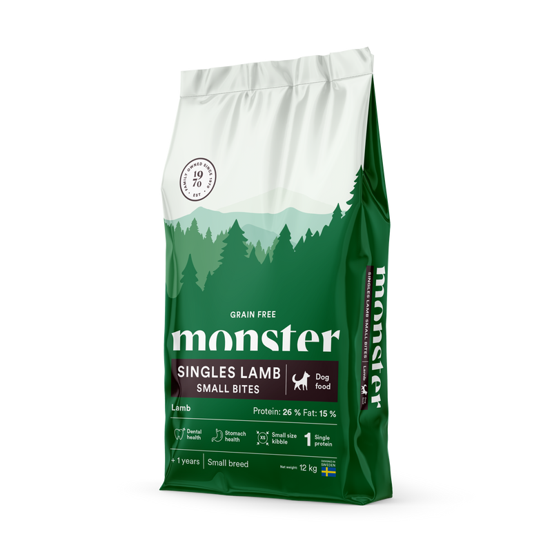 Monster Grain Free Singles Lamb, SMALL bites
