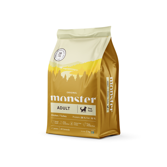 Monster original adult, chicken & turkey