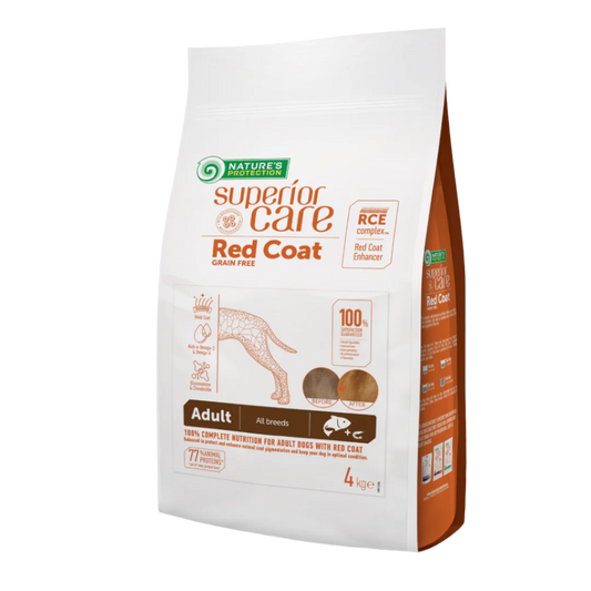 Nature's protection red coat adult all breed, salmon - medium kibbles