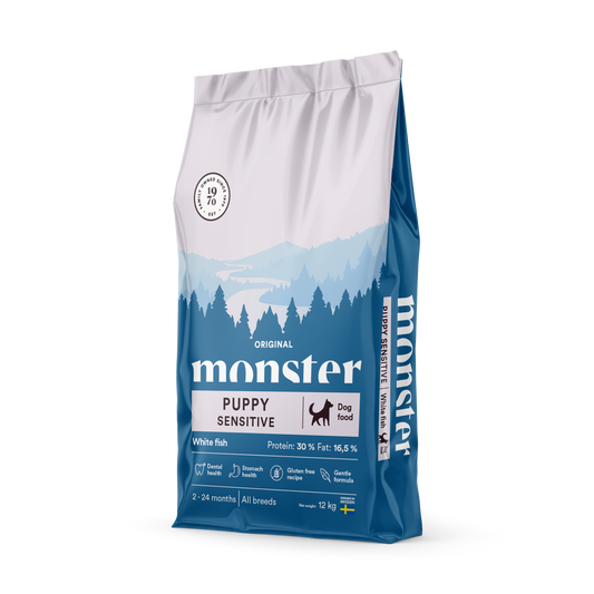 Monster dog original puppy sensitive white fish, all puppies