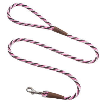 Mendota hundeline pink chocolate 1.8 meter lang 9mm tyk