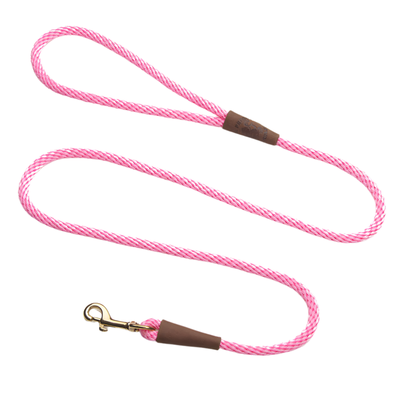Mendota hundeline Pink 1.8 meter lang, 9 mm tyk