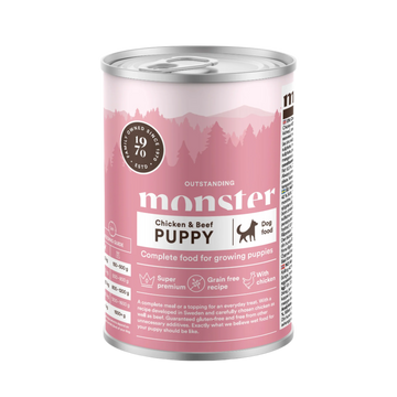 Monster vådfoder 400 gram puppy chicken