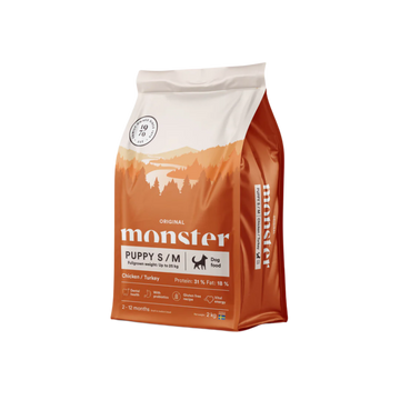 Monster original puppy chicken & turkey, small/medium breed