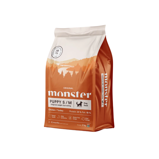 Monster original puppy chicken & turkey, small/medium breed