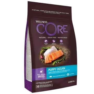 CORE Ocean Puppy Small/Medium Breed, Laks & Hvid Fisk