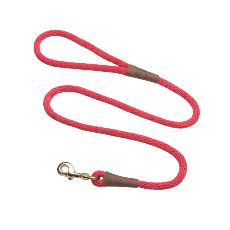 Mendota hundeline Red 1.8 meter lang, 13 mm tyk