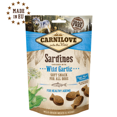 Carnilove soft snack sardiner & vild hvidløg