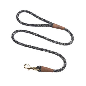 Mendota hundeline salt & pepper 1.8 meter lang 13mm tyk