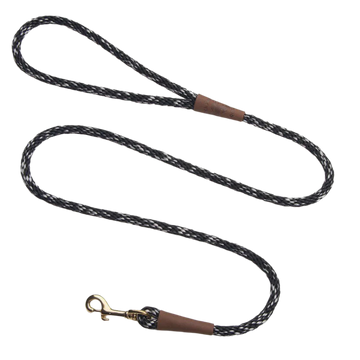 Mendota hundeline salt & pepper 1.8 meter lang 9mm tyk