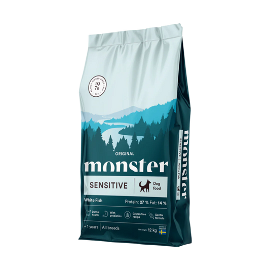 Monster original sensitive white fish, all breed