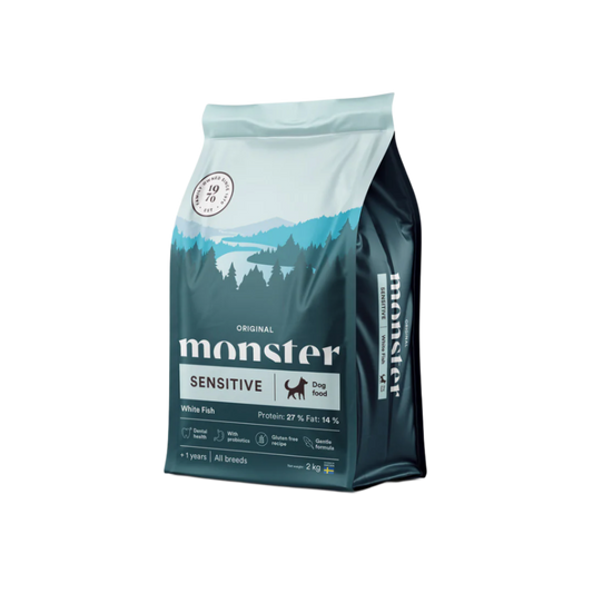 Monster original sensitive white fish, all breed