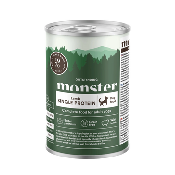 Monster vådfoder 400 gram single protein lamb