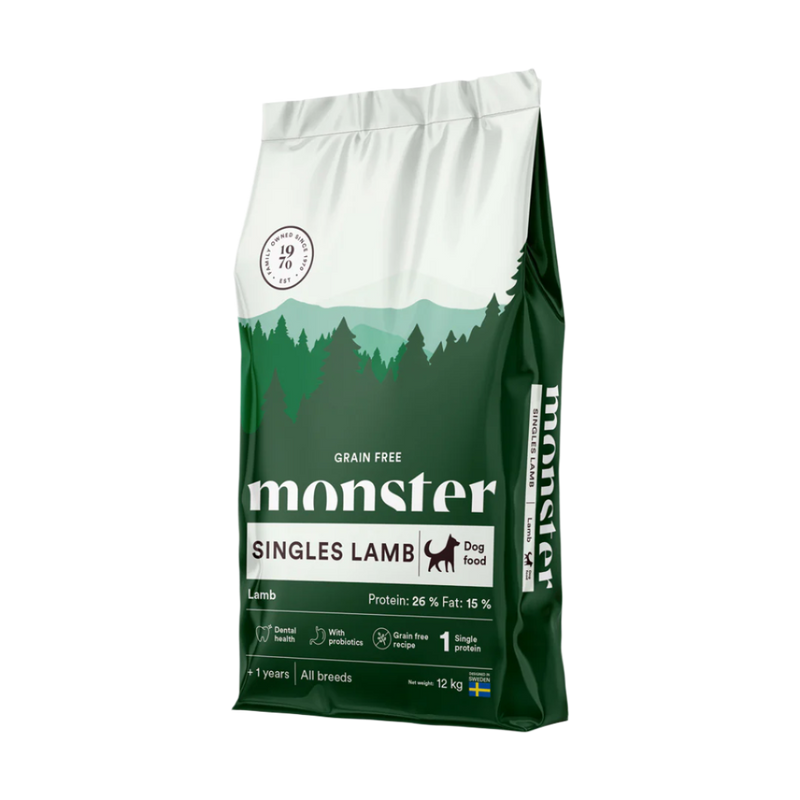 Monster Grain Free Singles Lamb, All Breed