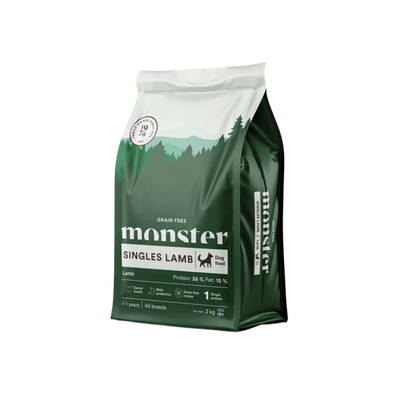 Monster Grain Free Singles Lamb, All Breed