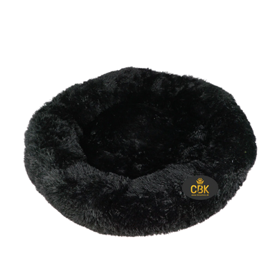 CBK Luksus donut hundeseng sort