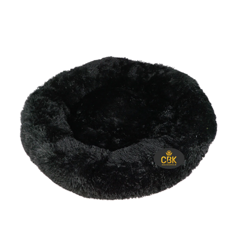 CBK Luksus donut hundeseng sort