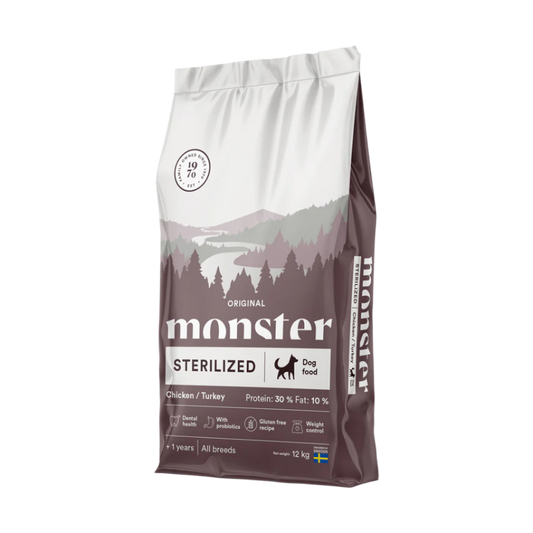 Monster original sterilized chicken & turkey - low fat, all breed