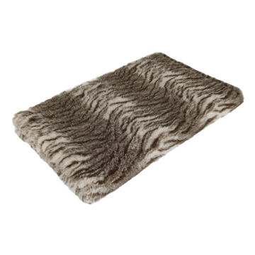 CBK Skridsikker vetbed brunmeleret tigerstribet 100x150cm - 30mm tykt