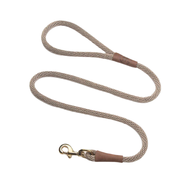 Mendota hundeline Tan 1.8 meter lang, 13 mm tyk