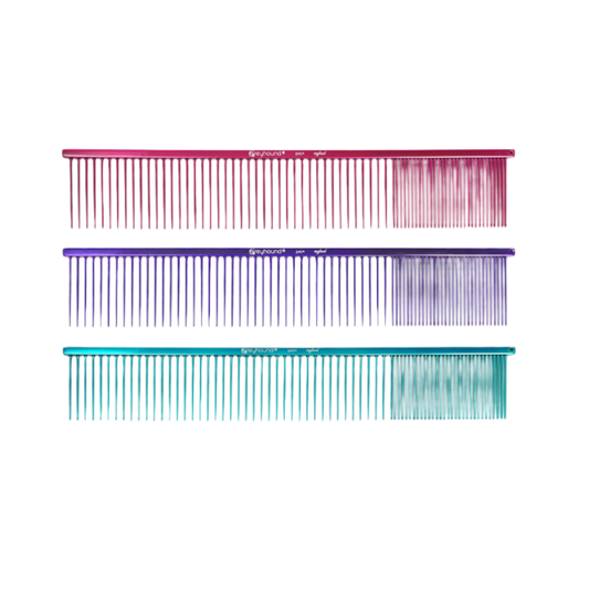 Greyhound kam, shiny ultra lite x 25cm lang & 4.5cm tænder