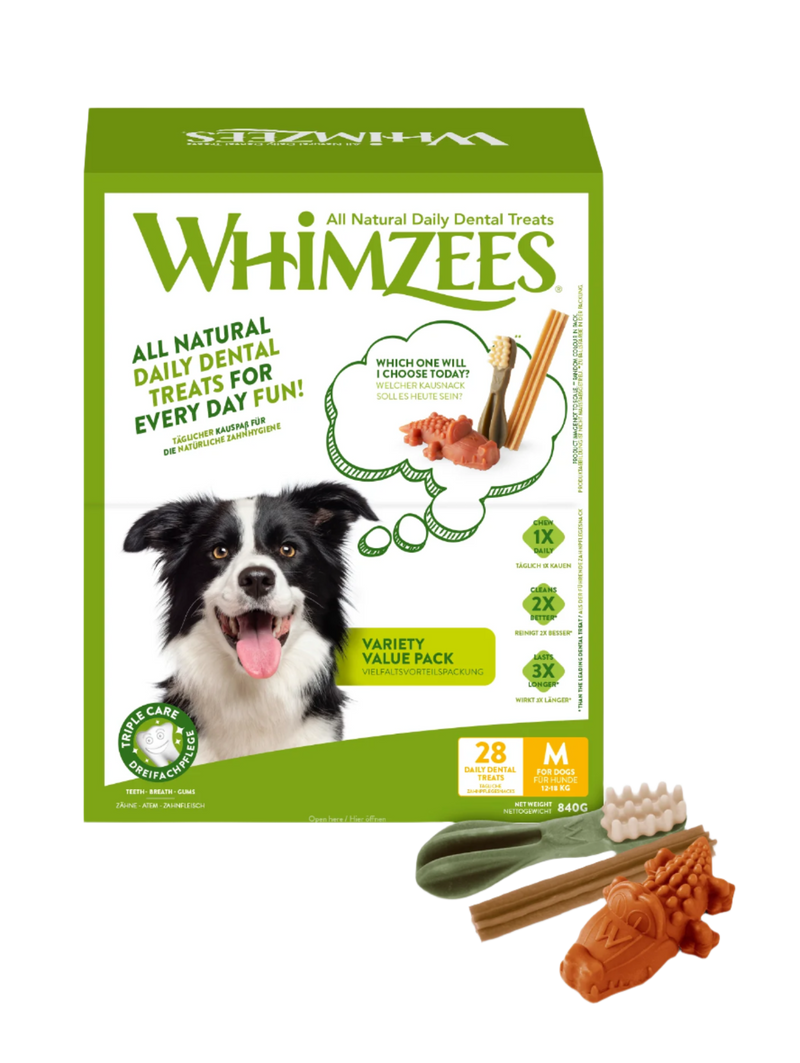 Whimzees Variety Value Box M 28 stk
