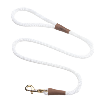 Mendota hundeline white 1.8 meter lang 13mm tyk