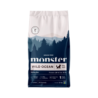 Monster Grain Free Wild Ocean White fish & sweet potatos, All Breed